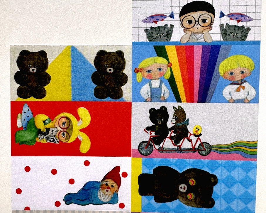 Tegamisha x marini * monteany - Tanoshii petit sticky memo roll SAMPLES