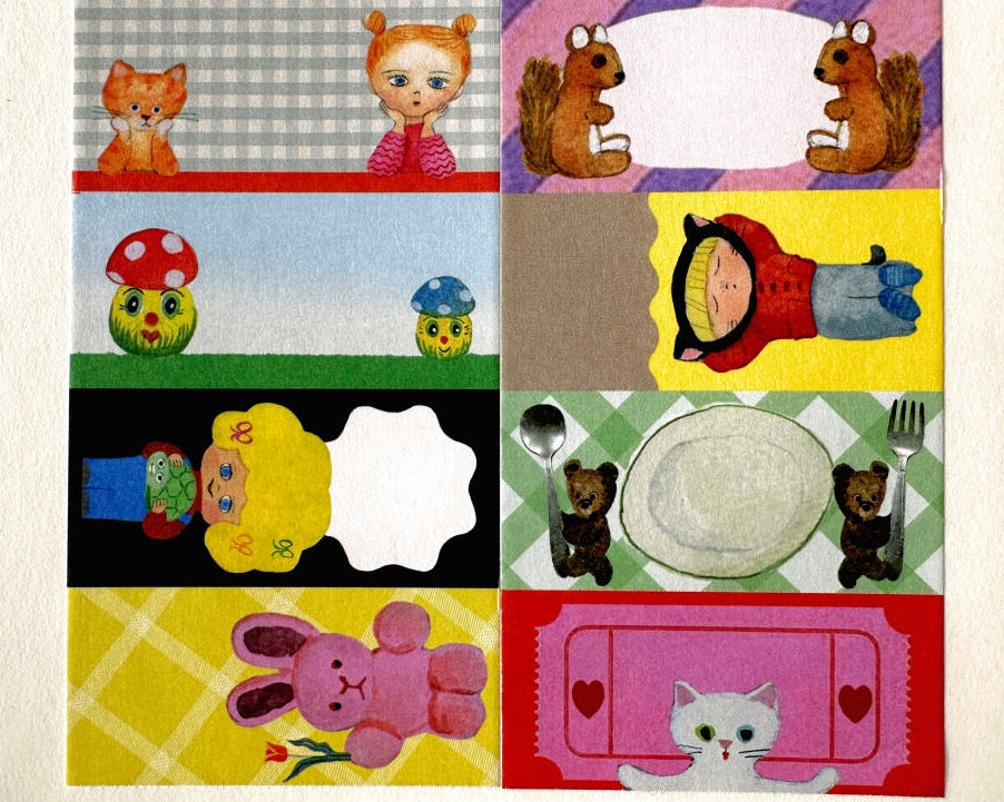 Tegamisha x marini * monteany - Tanoshii petit sticky memo roll SAMPLES