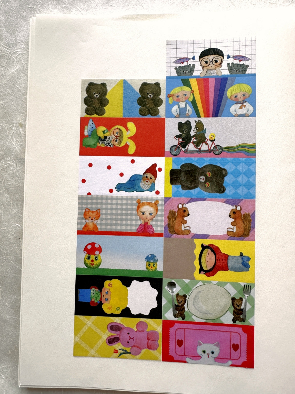 Tegamisha x marini * monteany - Tanoshii petit sticky memo roll SAMPLES