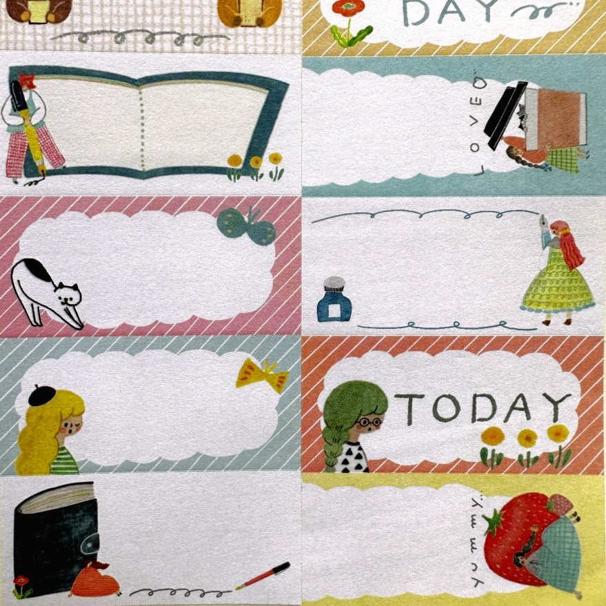 Tegamisha x Cotori Cotori - Good Day! petit sticky memo roll SAMPLES
