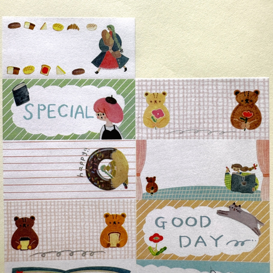 Tegamisha x Cotori Cotori - Good Day! petit sticky memo roll SAMPLES