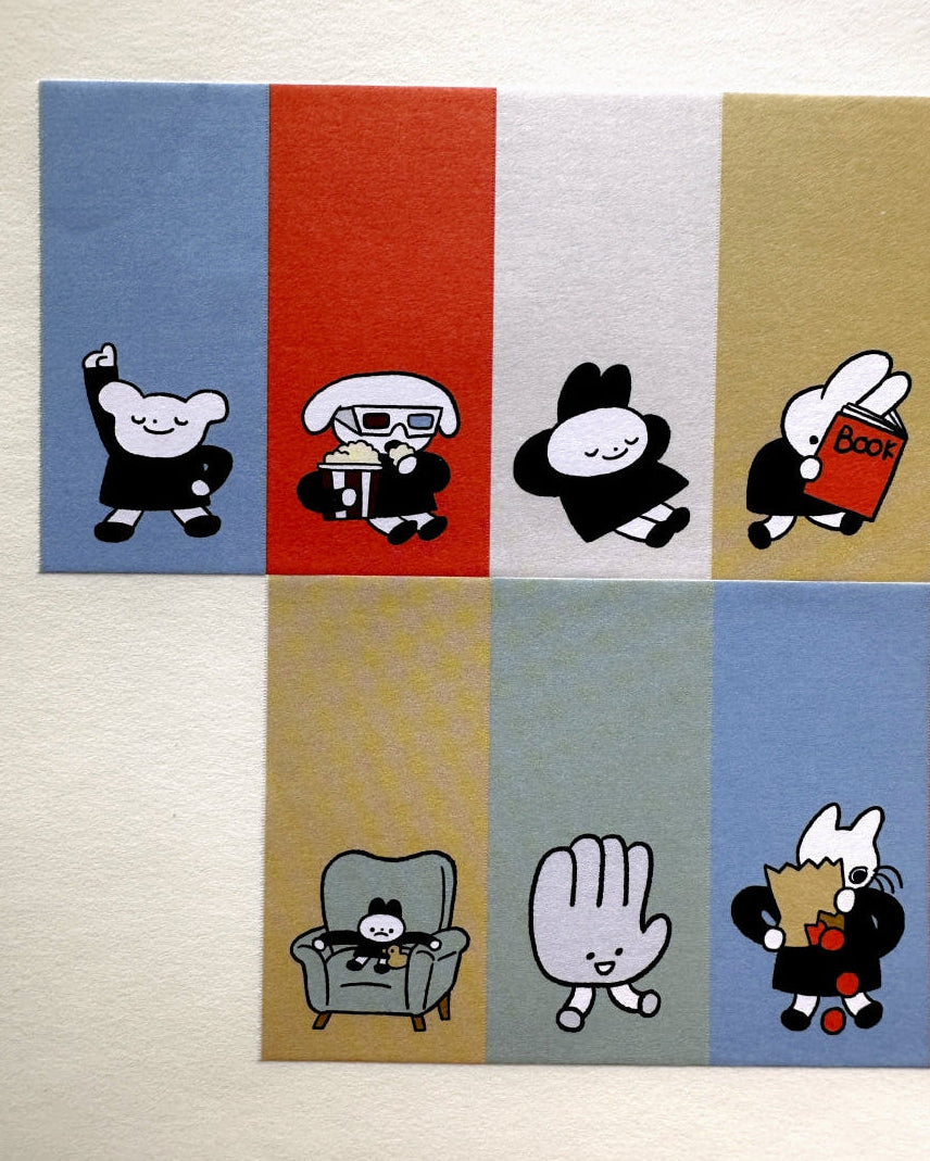 Tegamisha x SYAMO - Character petit sticky memo roll SAMPLES
