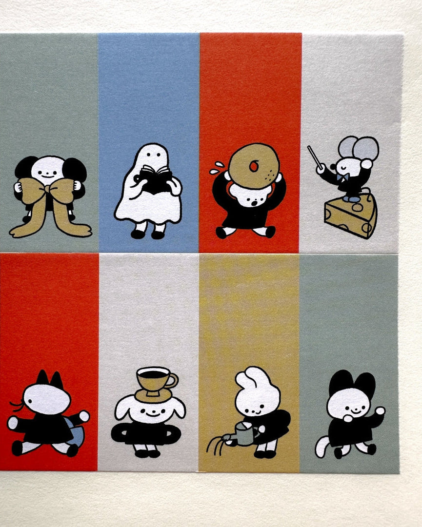 Tegamisha x SYAMO - Character petit sticky memo roll SAMPLES