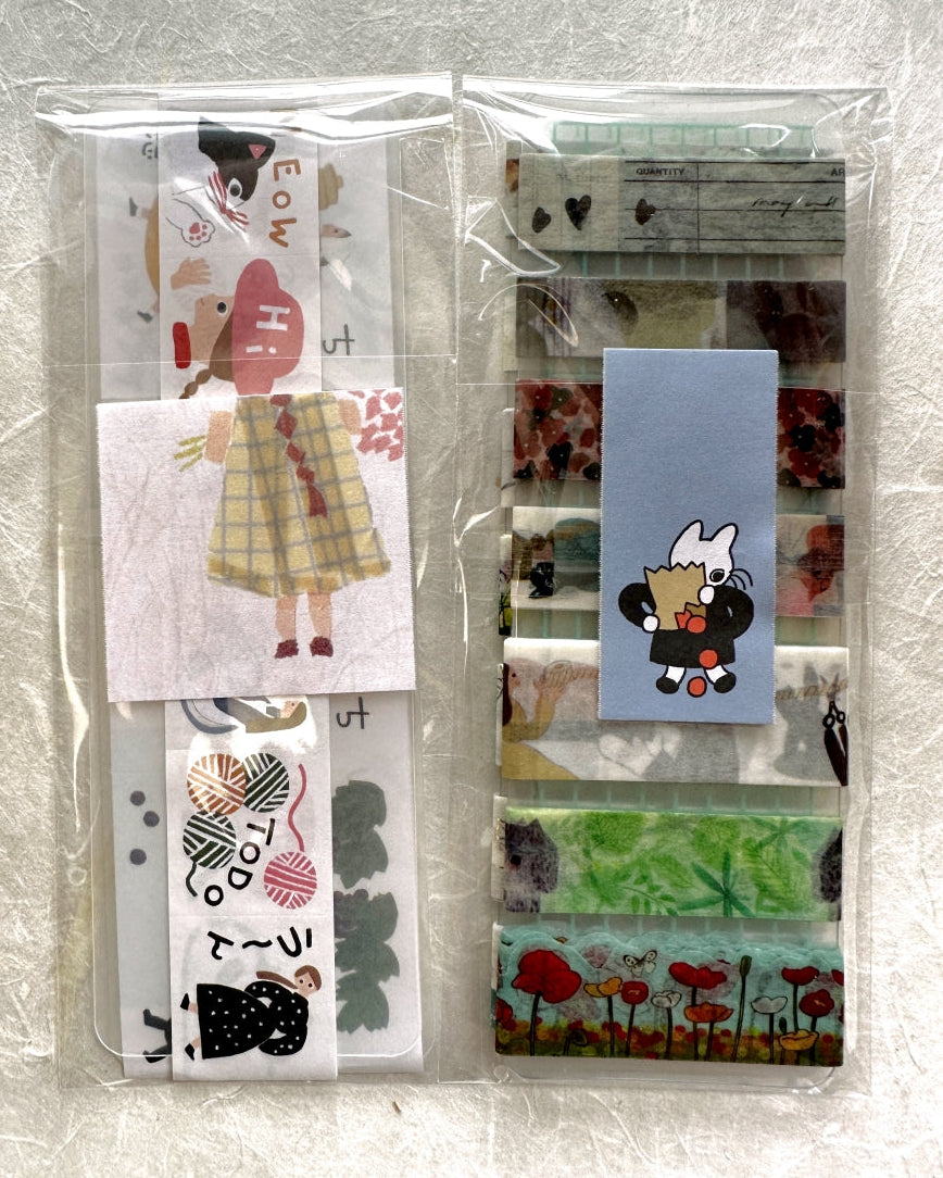 Tegamisha x SYAMO - Character petit sticky memo roll SAMPLES