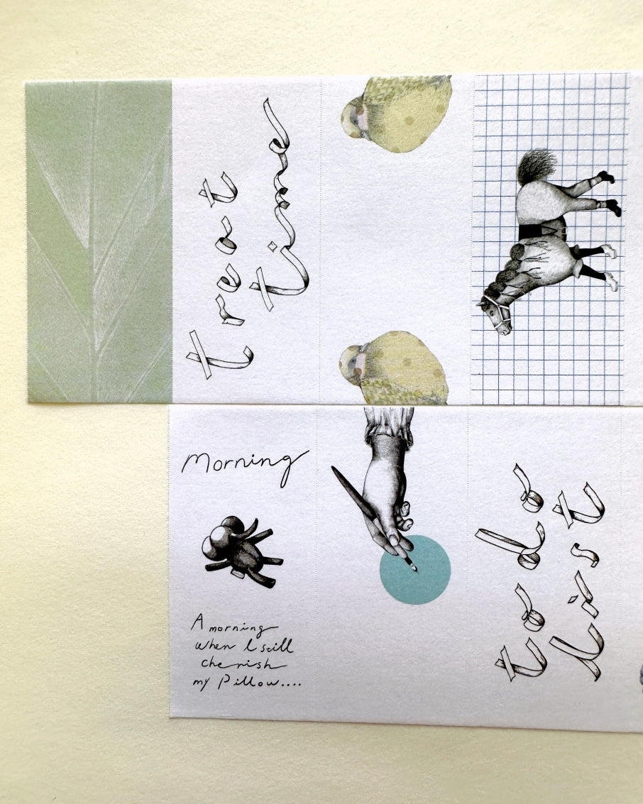 Tegamisha x oudmijin - 15 Pieces of Time petit sticky memo roll SAMPLES