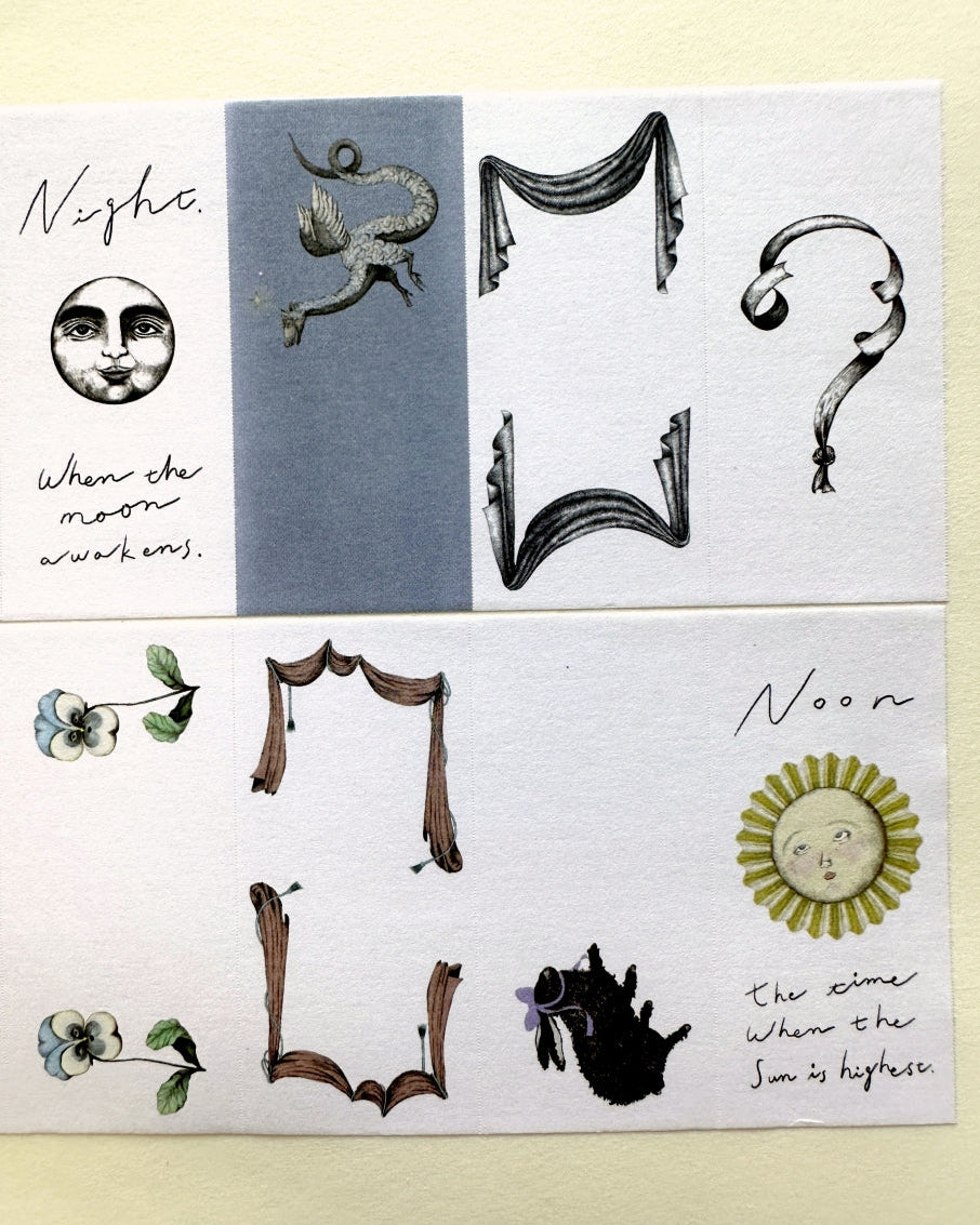 Tegamisha x oudmijin - 15 Pieces of Time petit sticky memo roll SAMPLES
