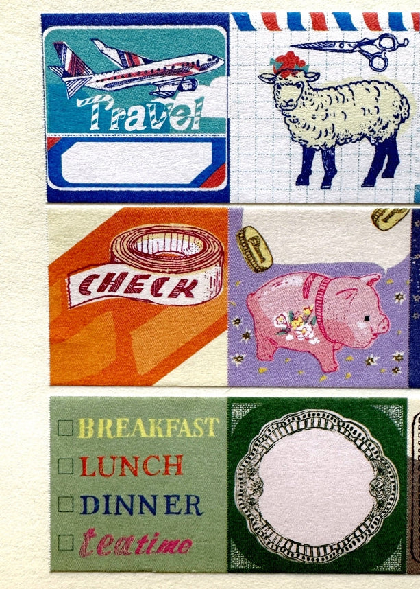 Tegamisha x Ine-no-Sai-ro - Schedule mini square memo sticky roll SAMPLES