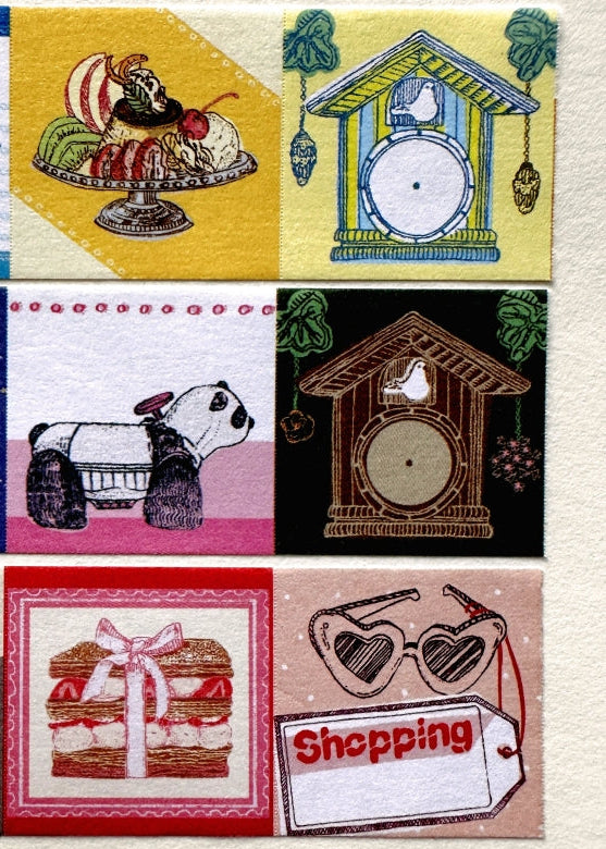 Tegamisha x Ine-no-Sai-ro - Schedule mini square memo sticky roll SAMPLES