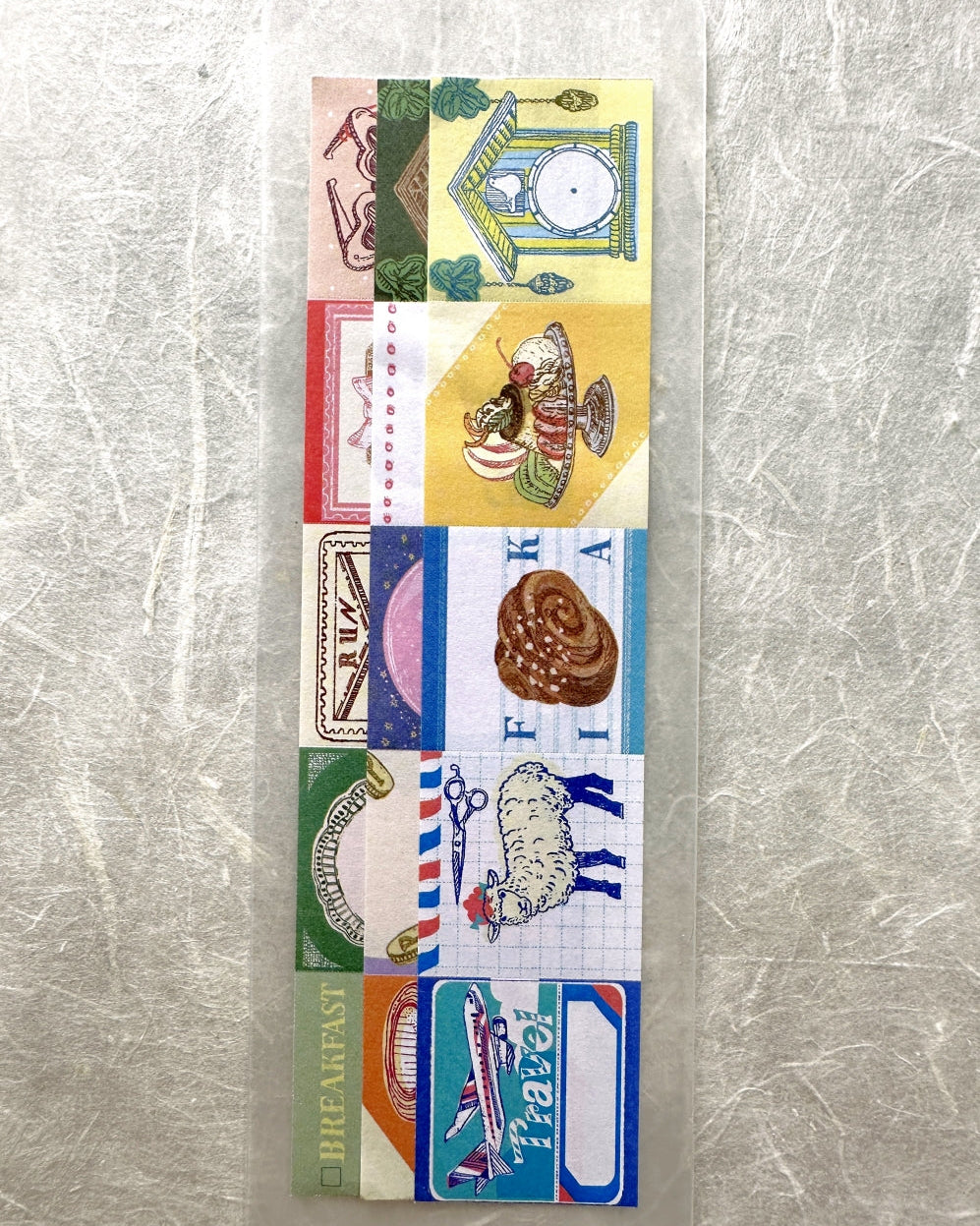 Tegamisha x Ine-no-Sai-ro - Schedule mini square memo sticky roll SAMPLES