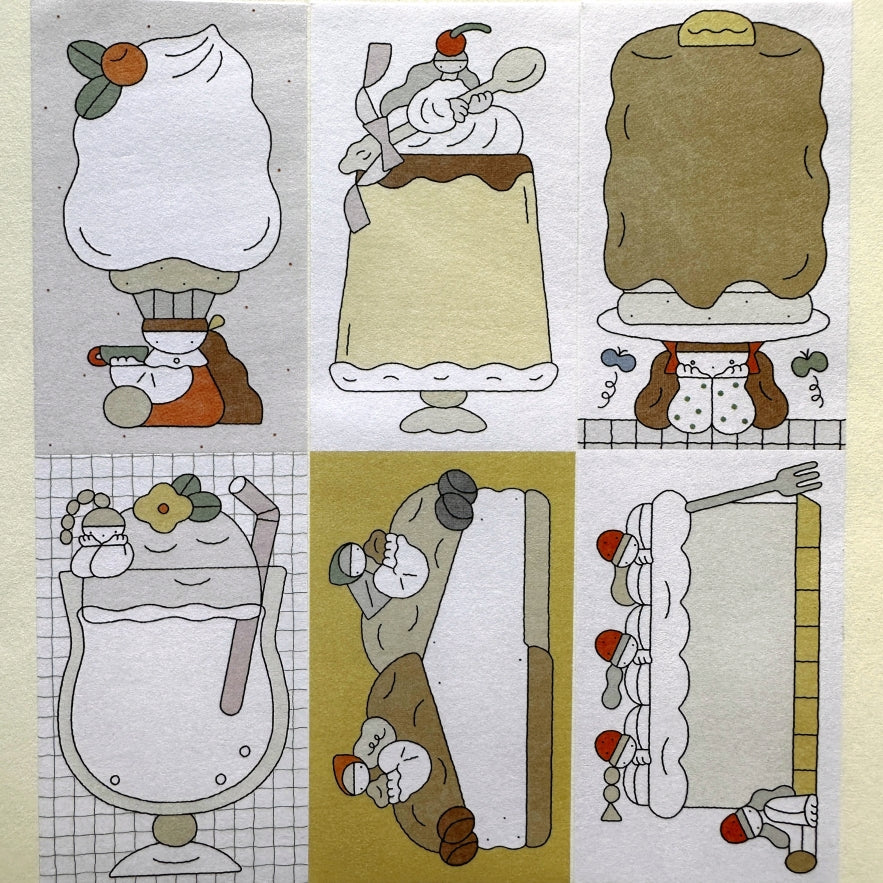 Hagamegumi - Sweets sticky memo roll SAMPLES