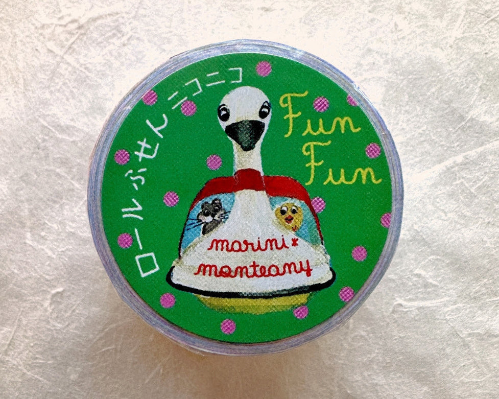 Tegamisha x marini monteany - Fun Fun mini square memo sticky roll SAMPLES