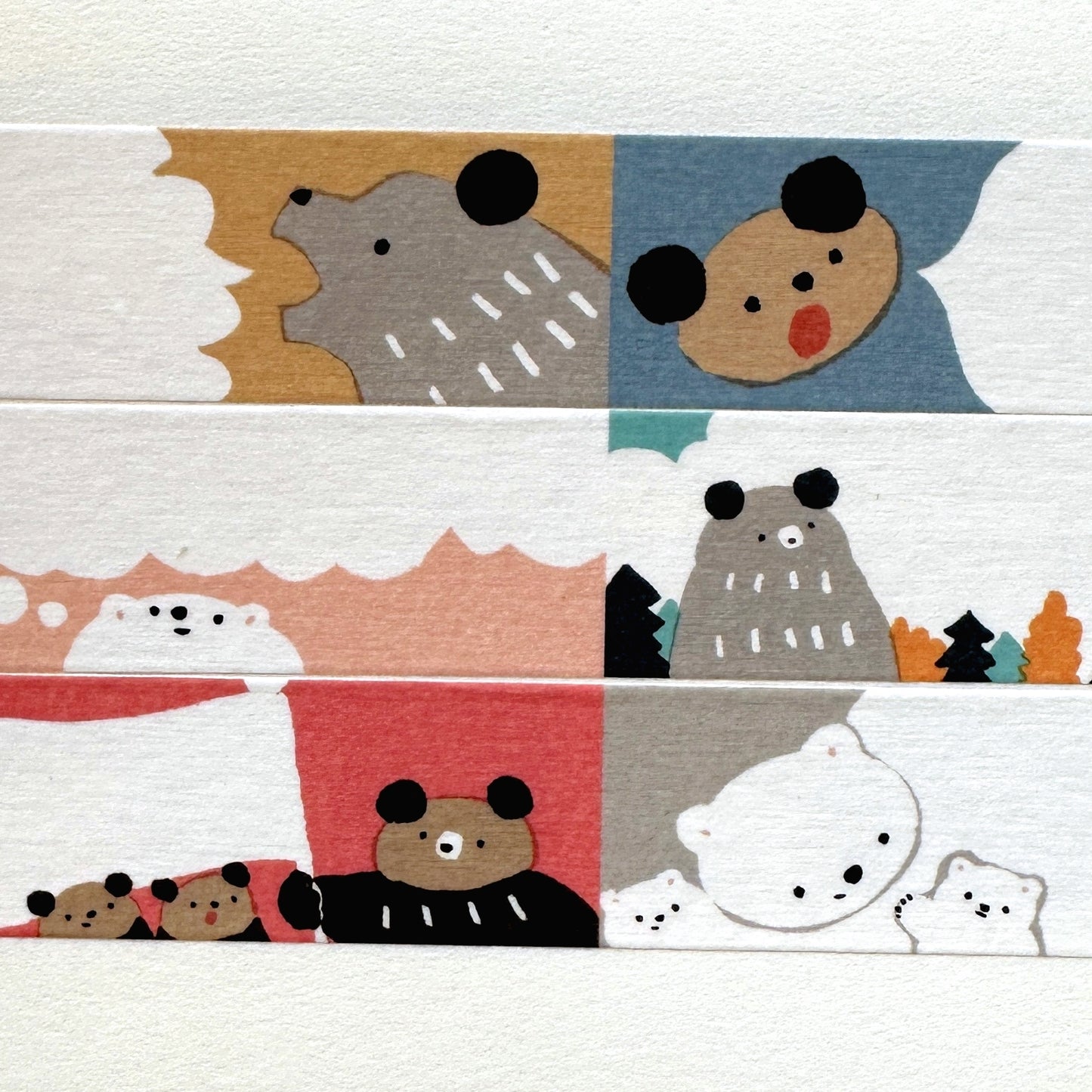Masao Takahata - Kiritori Kumaste perforated washi tape SAMPLES