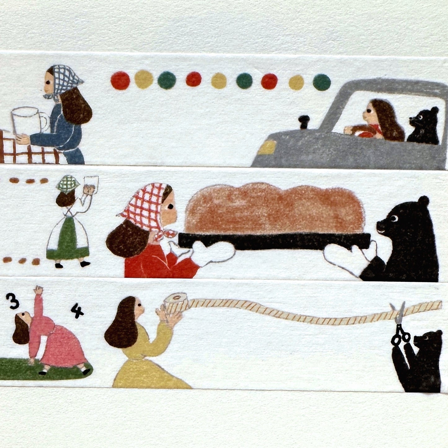 Necktie - Fun Sunday perforated washi tape SAMPLES