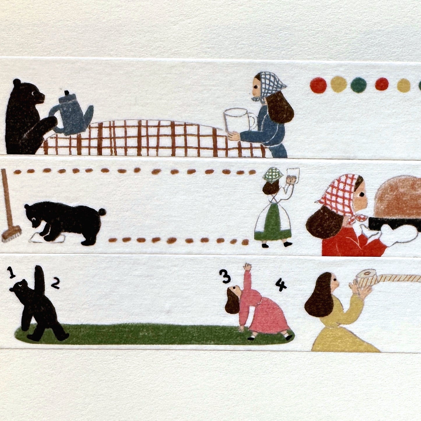 Necktie - Fun Sunday perforated washi tape SAMPLES
