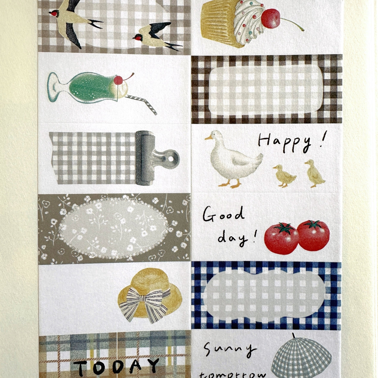 Nonco Hanco - Happy Day petite sticky memo roll SAMPLES