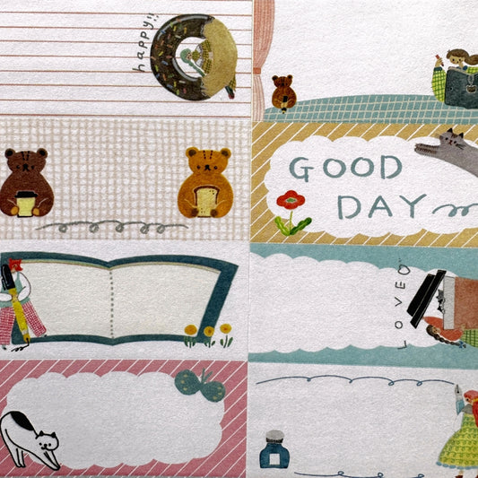 Tegamisha x Cotori Cotori - Good Day! petit sticky memo roll SAMPLES
