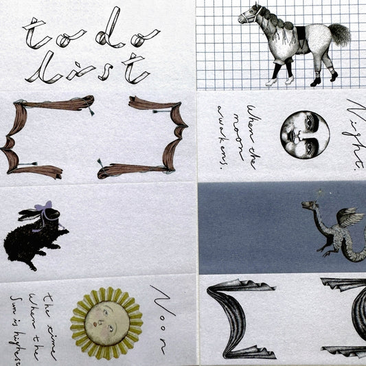 Tegamisha x oudmijin - 15 Pieces of Time petit sticky memo roll SAMPLES