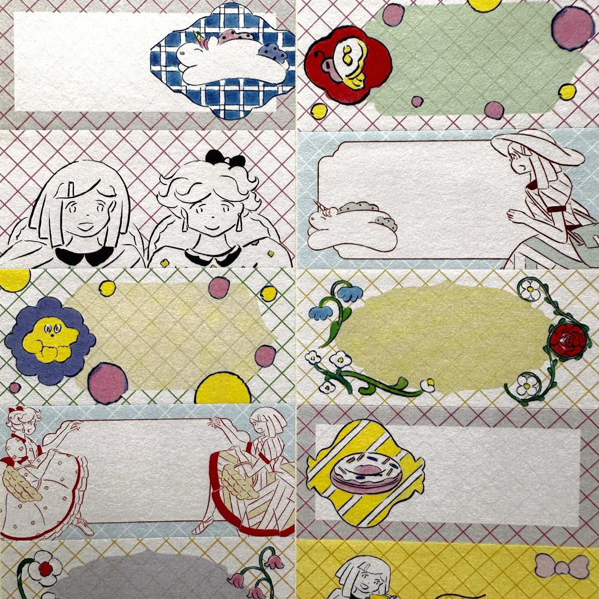 Tegamisha x Heisuke Kitazawa - Bookmarks and Page-Turning petit sticky memo roll SAMPLES