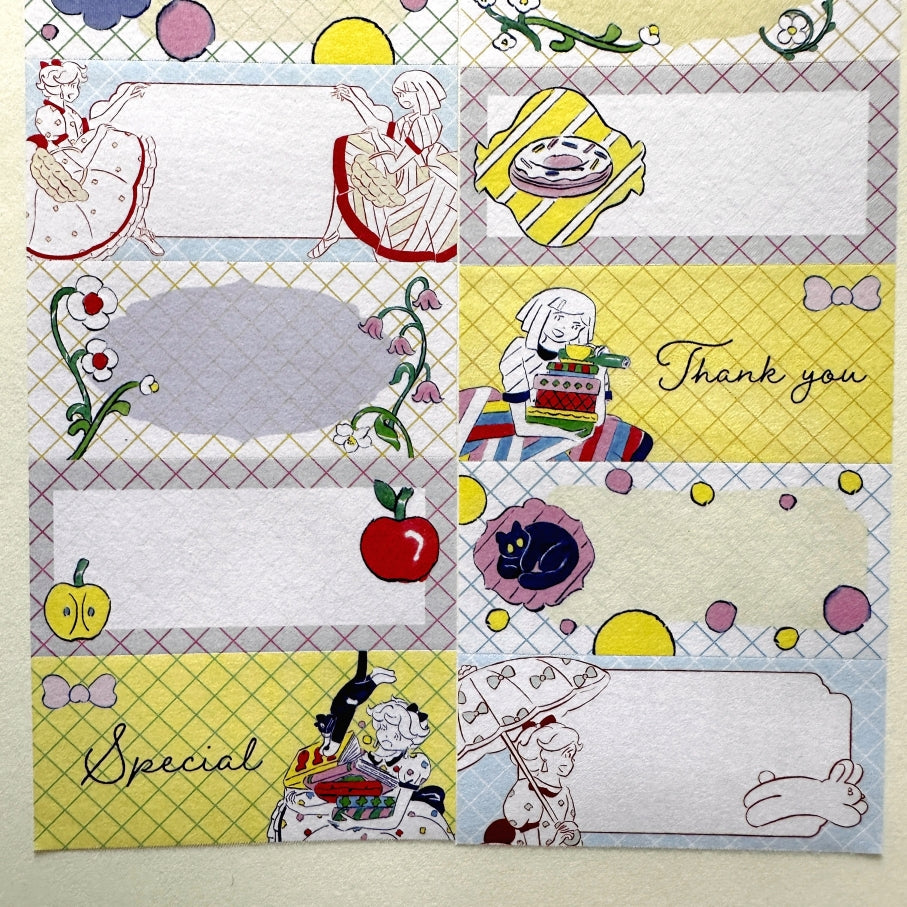 Tegamisha x Heisuke Kitazawa - Bookmarks and Page-Turning petit sticky memo roll SAMPLES