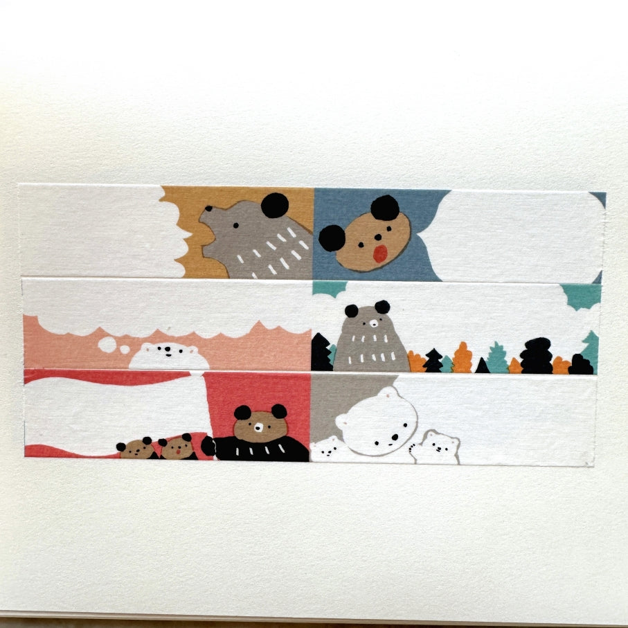 Masao Takahata - Kiritori Kumaste perforated washi tape SAMPLES