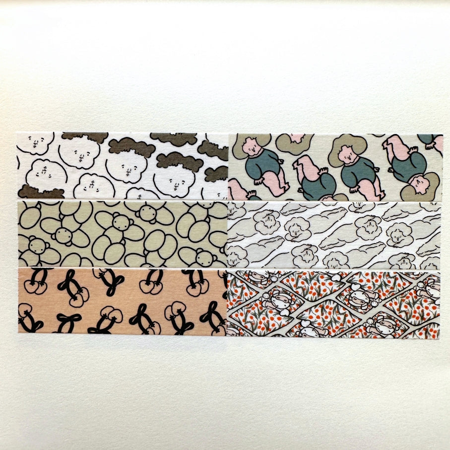 Nagaki Perm - Garagara perforated washi tape SAMPLES
