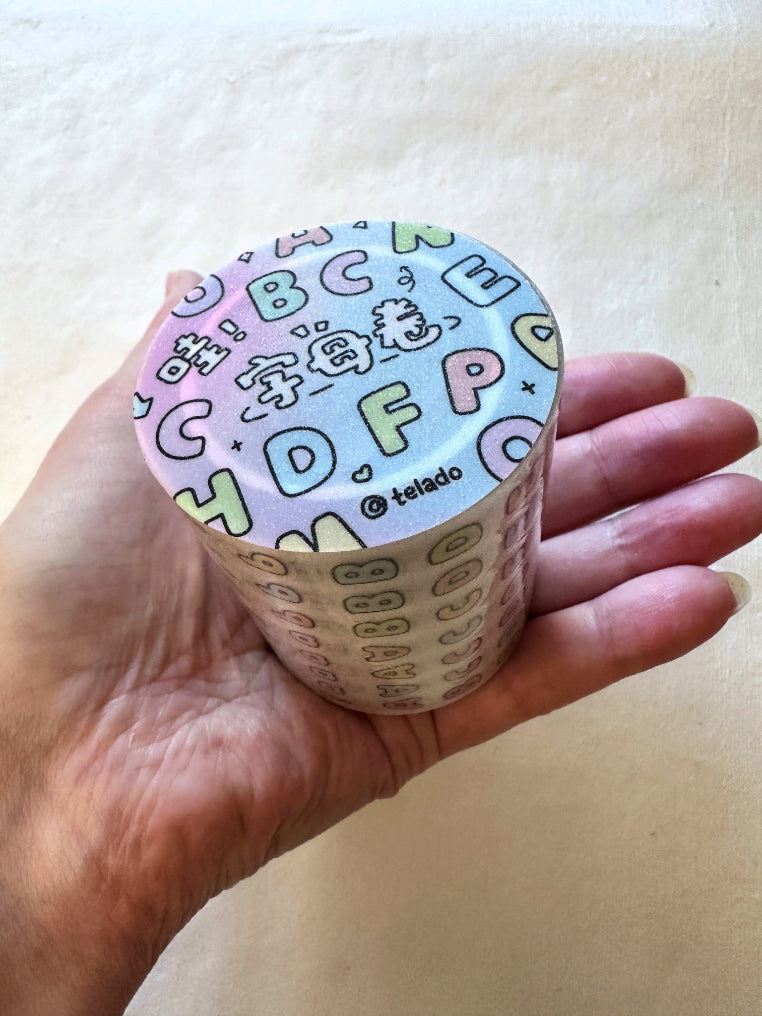 Telado - ABC kiss-cut frosted PET tape SAMPLES
