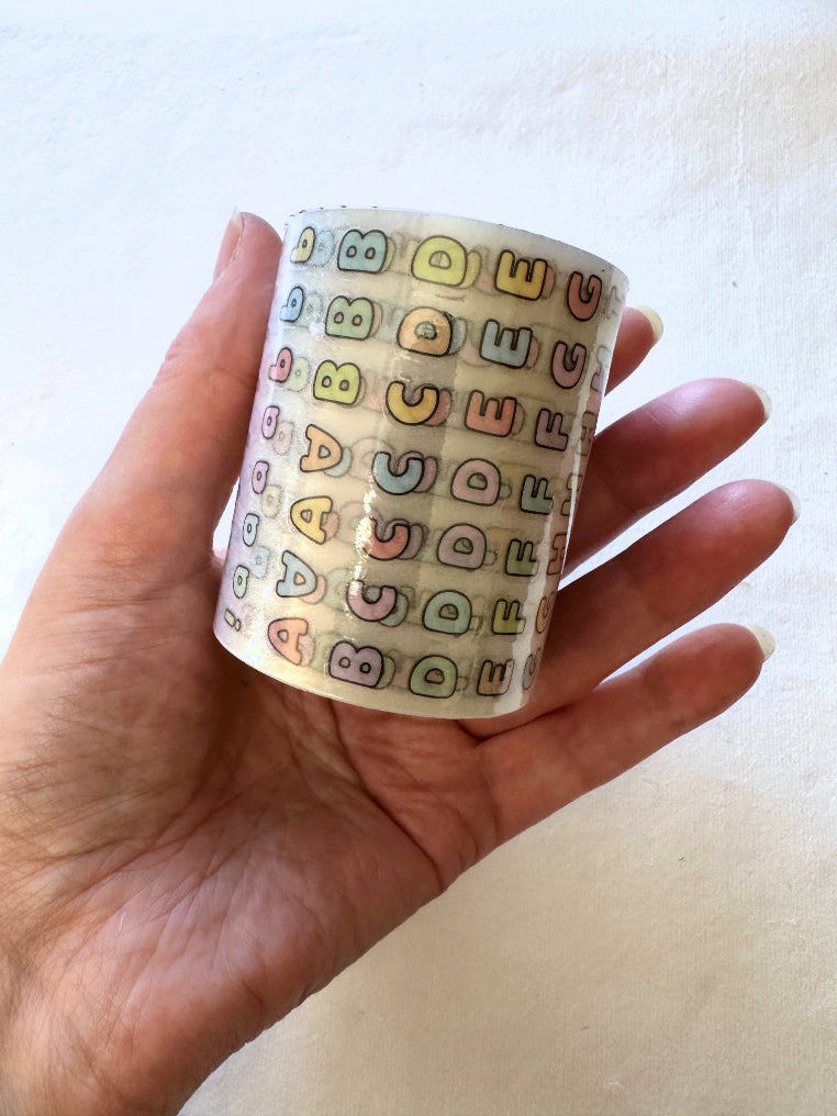 Telado - ABC kiss-cut frosted PET tape SAMPLES