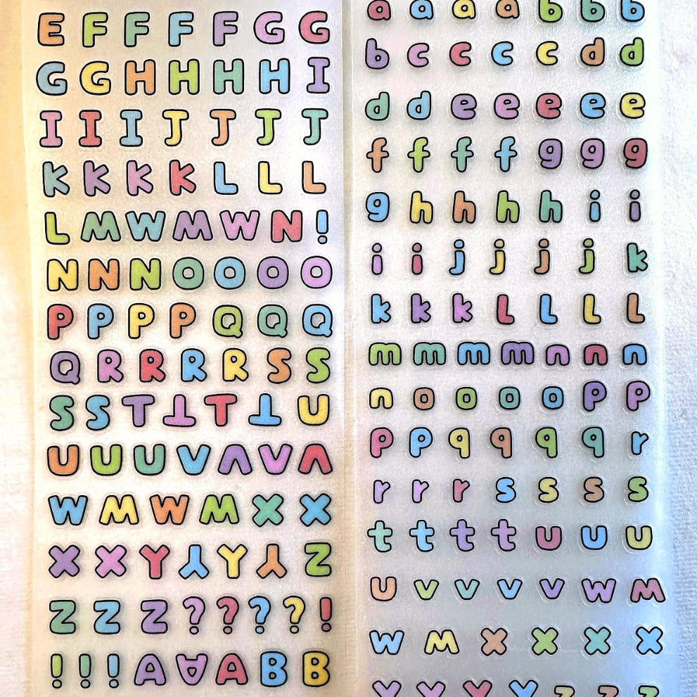 Telado - ABC kiss-cut frosted PET tape SAMPLES