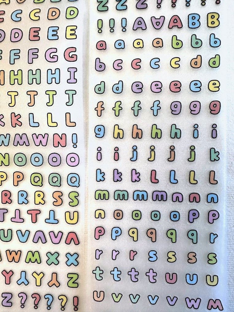 Telado - ABC kiss-cut frosted PET tape SAMPLES