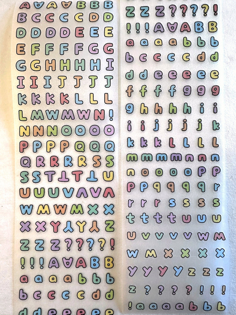 Telado - ABC kiss-cut frosted PET tape SAMPLES