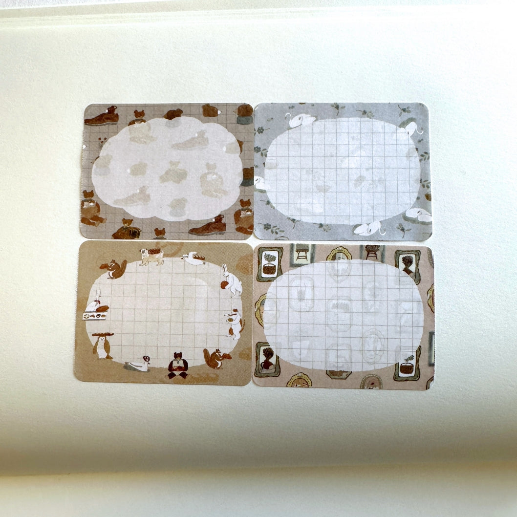 Tobimatsu Shoichiro - Animal Frames sticky memo tape SAMPLES