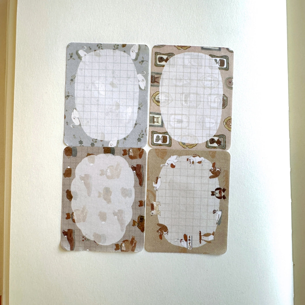 Tobimatsu Shoichiro - Animal Frames sticky memo tape SAMPLES