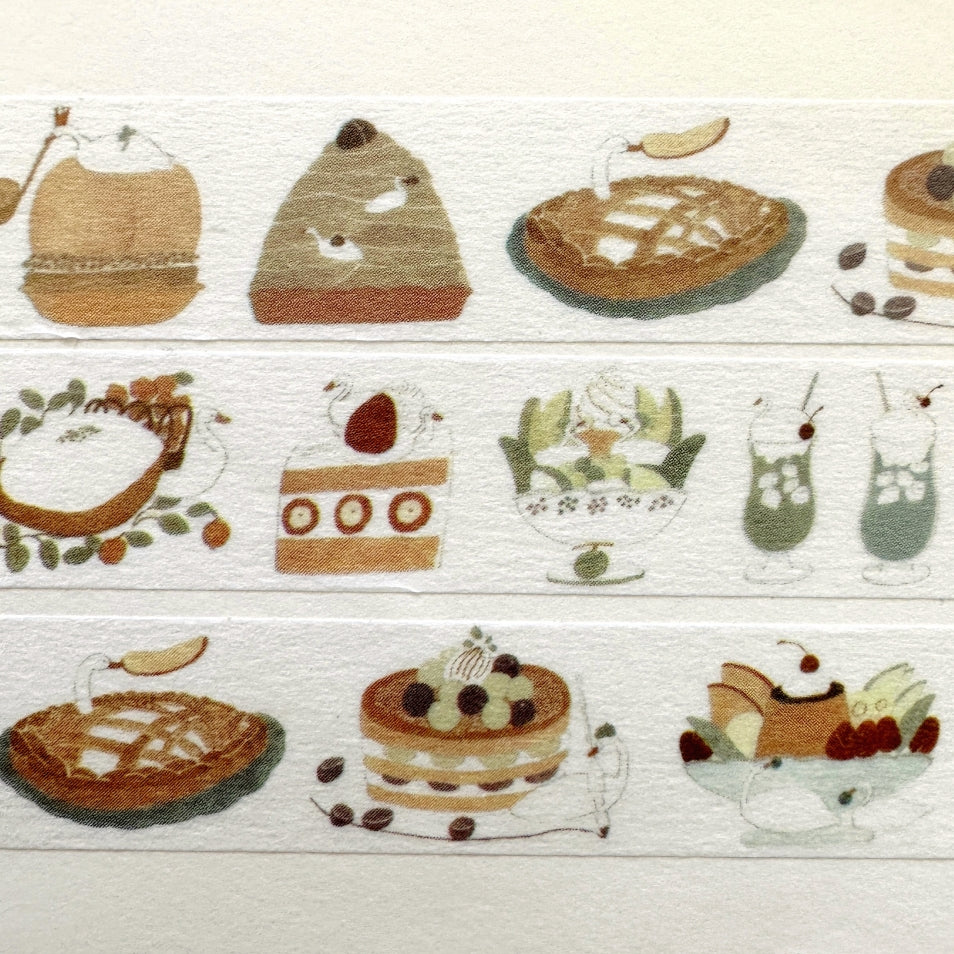 Tobimatsu Shoichiro - Swan Seasonal Desserts washi tape SAMPLES