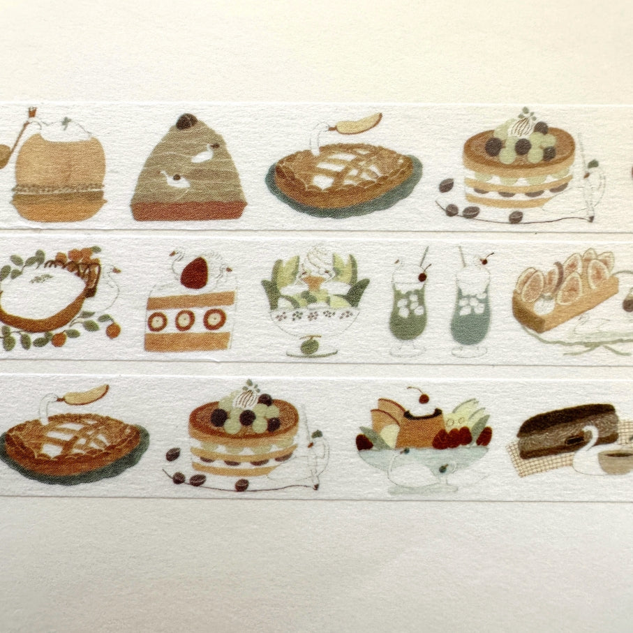 Tobimatsu Shoichiro - Swan Seasonal Desserts washi tape SAMPLES