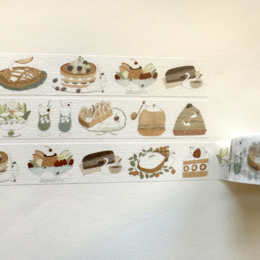 Tobimatsu Shoichiro - Swan Seasonal Desserts washi tape SAMPLES