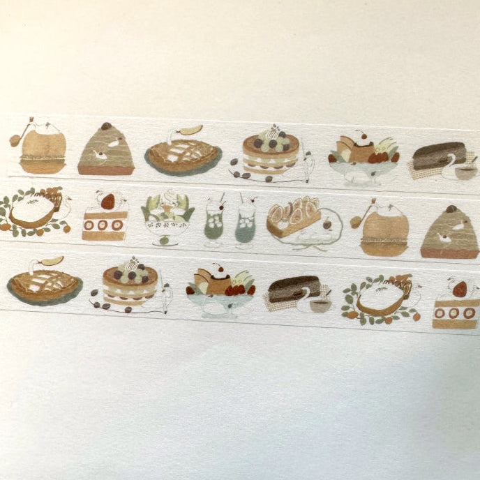 Tobimatsu Shoichiro - Swan Seasonal Desserts washi tape SAMPLES