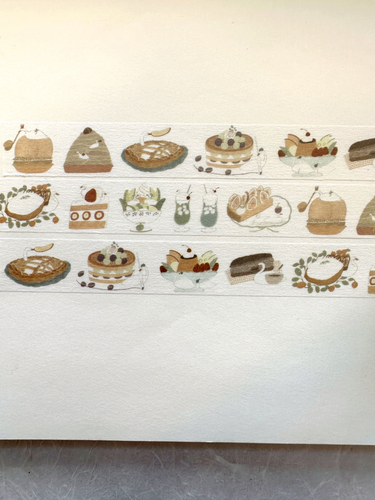 Tobimatsu Shoichiro - Swan Seasonal Desserts washi tape SAMPLES