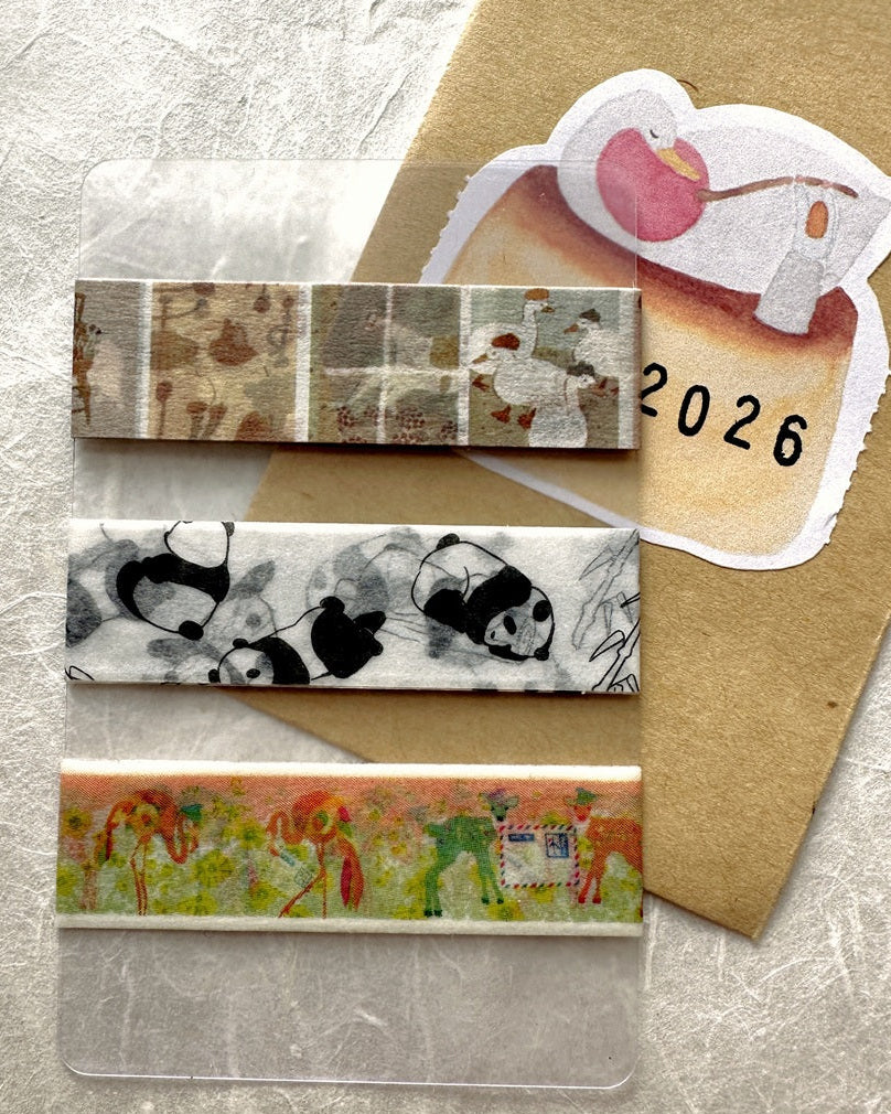 Tobimatsu Shoichiro - Original Artwork Exhibition washi tape SAMPLES