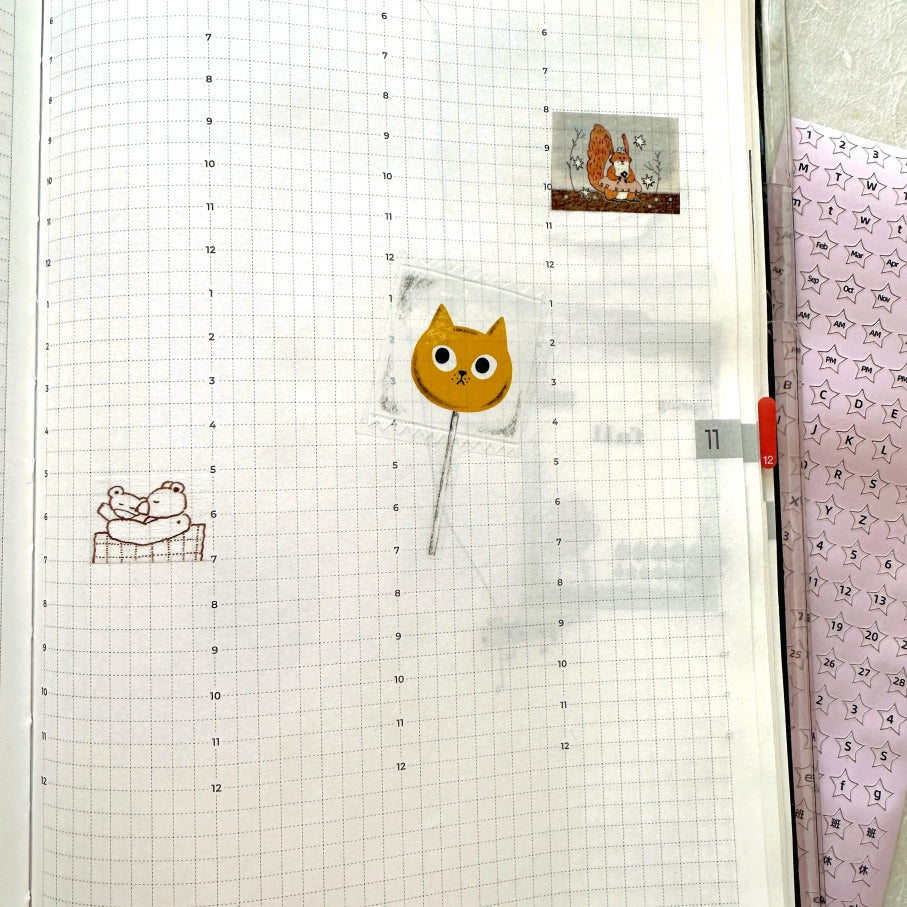 Tobimatsu Shoichiro - Small Daily Murmurings washi tape SAMPLES