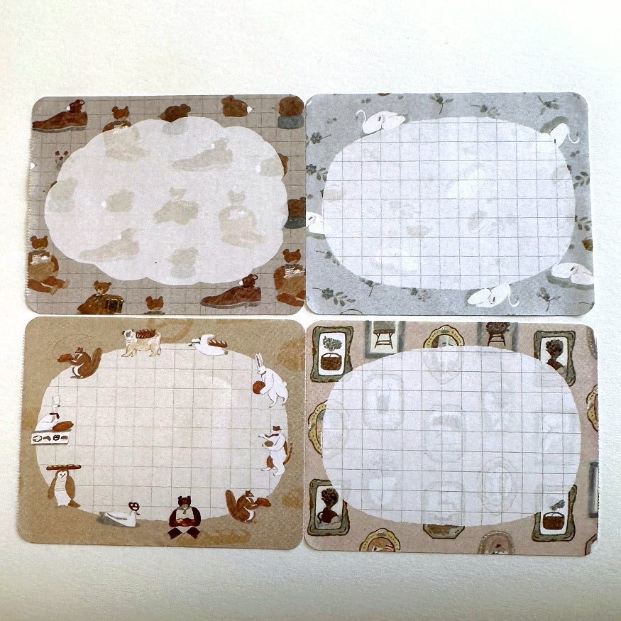 Tobimatsu Shoichiro - Animal Frames sticky memo tape SAMPLES