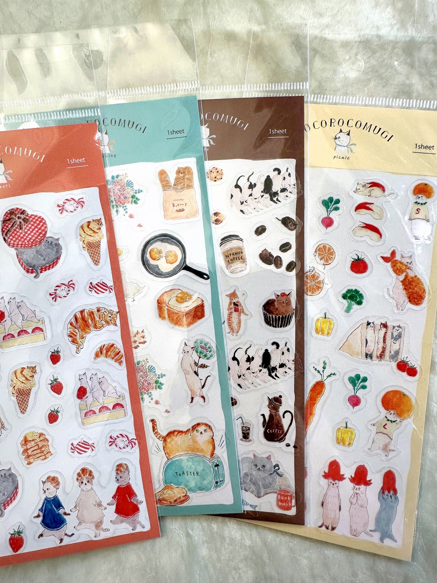 Furukawa Paper x Tocorocomugi - limited edition sticker sheets