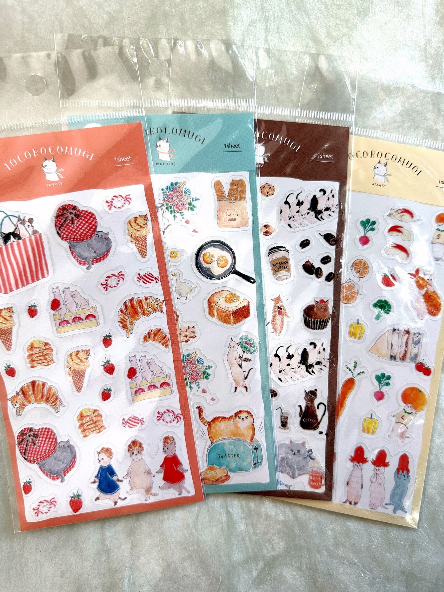 Furukawa Paper x Tocorocomugi - limited edition sticker sheets