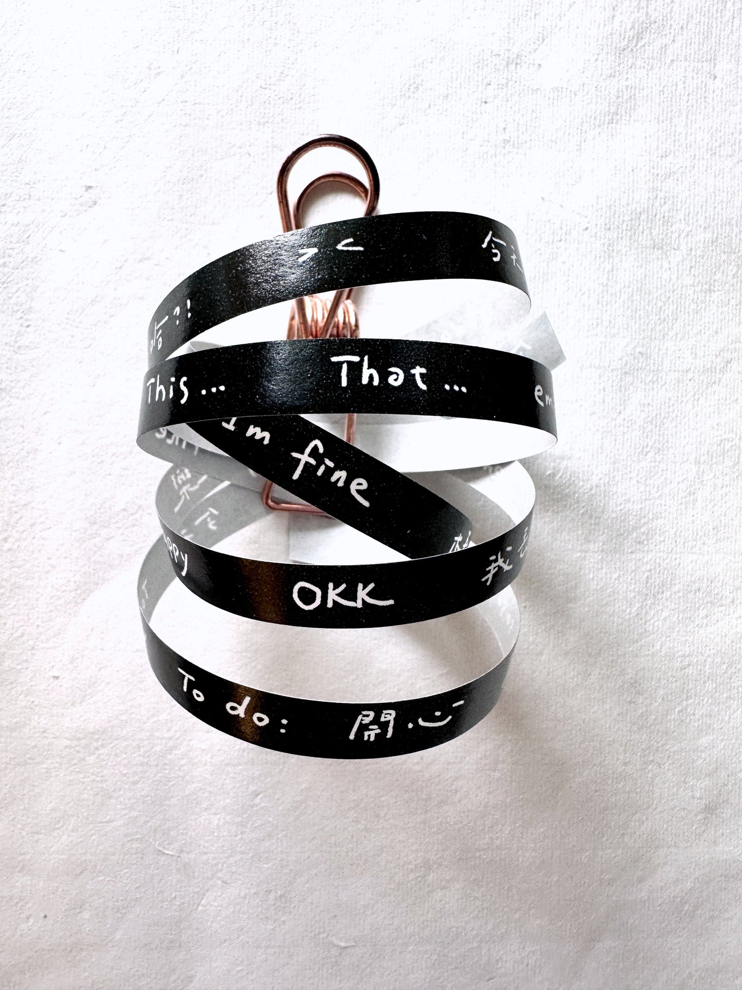 Wanle Studio - Today's Phrases slim washi tape SAMPLES