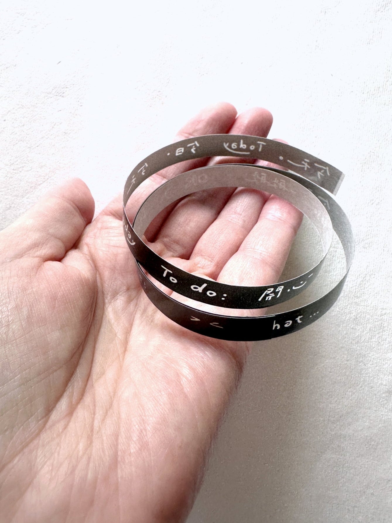 Wanle Studio - Today's Phrases slim washi tape SAMPLES