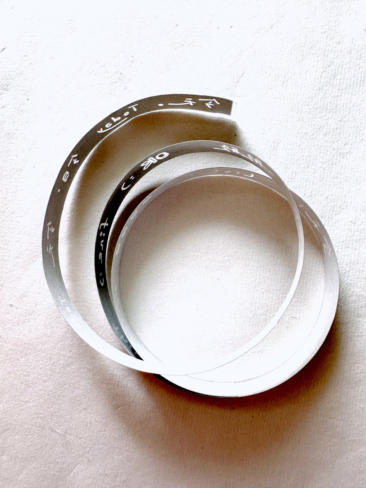 Wanle Studio - Today's Phrases slim washi tape SAMPLES