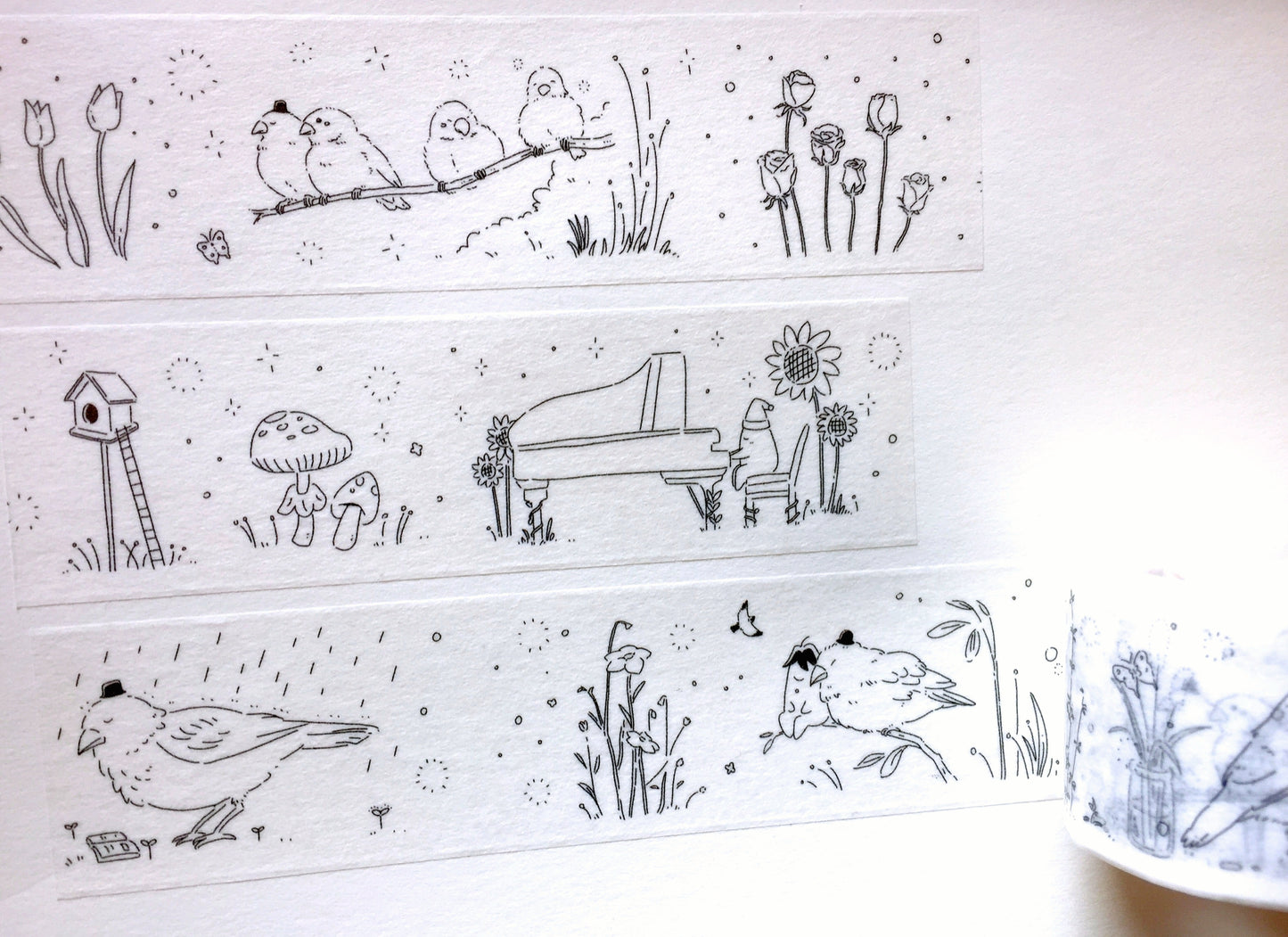 Tomatonasu - Star Song washi tape SAMPLES