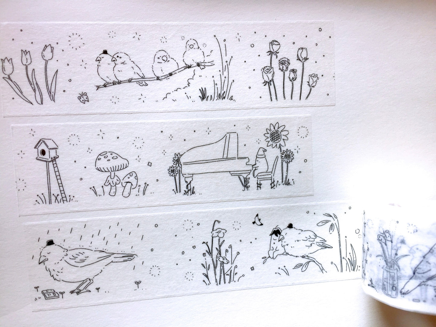 Tomatonasu - Star Song washi tape SAMPLES