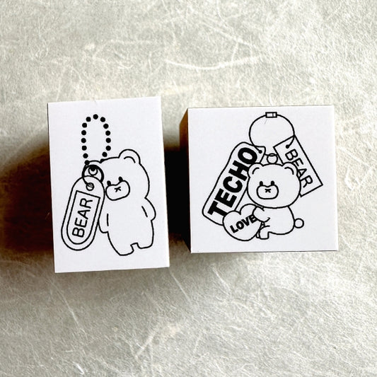 Tomoshop - Bear charm rubber stamps