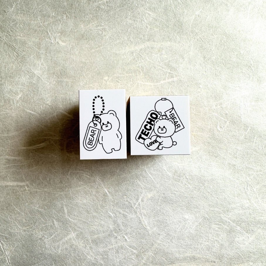 Tomoshop - Bear charm rubber stamps