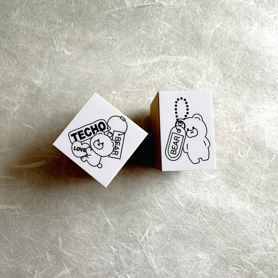 Tomoshop - Bear charm rubber stamps